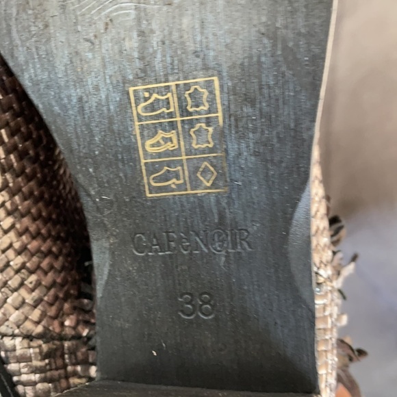 Cafe Noir Metallic Woven Leather Booties - Picture 7 of 13